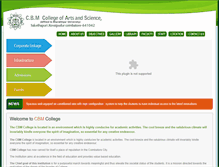 Tablet Screenshot of cbmcollege.com